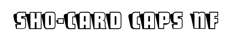 Sho-Card Caps NF font preview