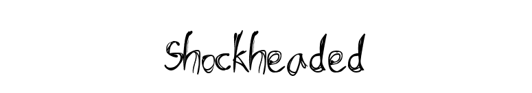 Shockheaded font preview
