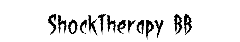 ShockTherapy BB font preview