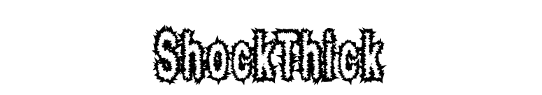 ShockThick font preview