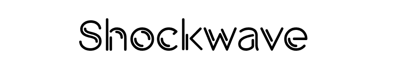 Shockwave  font preview