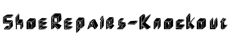 ShoeRepairs-Knockout font preview