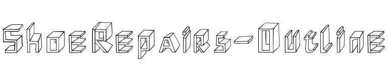 ShoeRepairs-Outline font preview