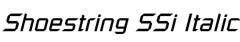 Shoestring SSi Italic font preview