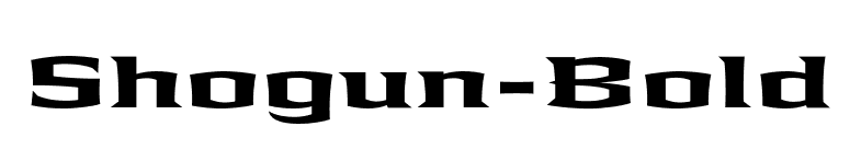 Shogun-Bold font preview