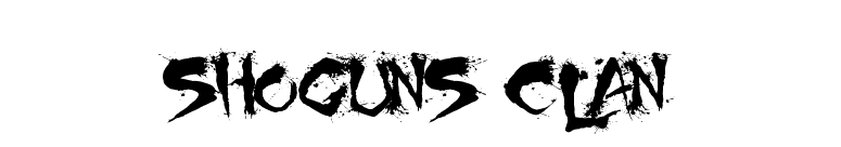 Shoguns Clan font preview