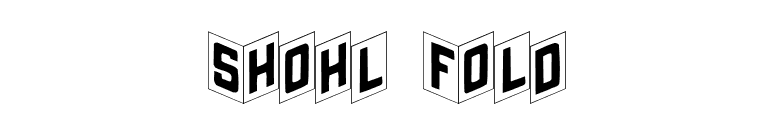 Shohl Fold font preview
