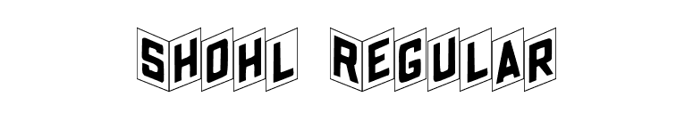 Shohl Regular font preview