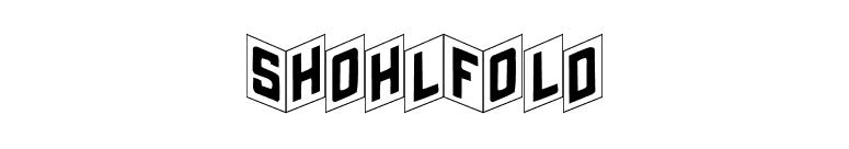 ShohlFold font preview
