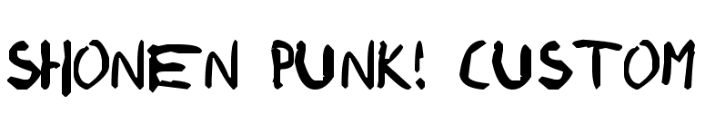 shonen punk! custom font preview