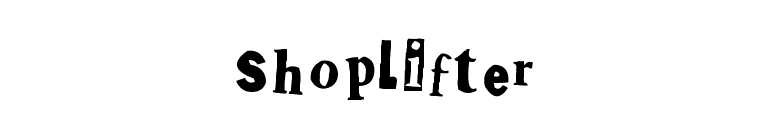 Shoplifter font preview
