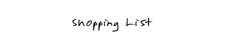 Shopping List font preview