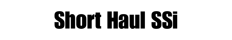Short Haul SSi font preview