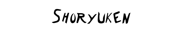 Shoryuken font preview