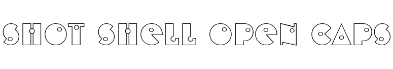 Shot Shell Open Caps font preview
