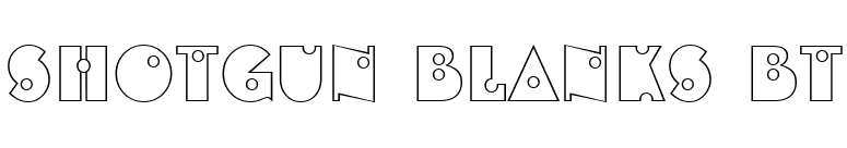 Shotgun Blanks BT font preview