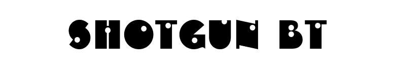 Shotgun BT font preview