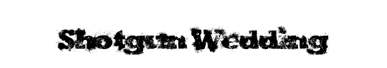 Shotgun Wedding font preview