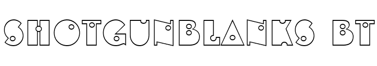 ShotgunBlanks BT font preview