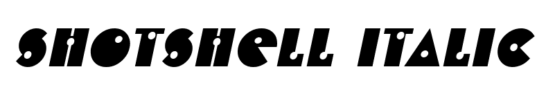 ShotShell Italic font preview