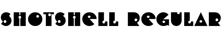 ShotShell Regular font preview