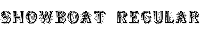Showboat Regular font preview