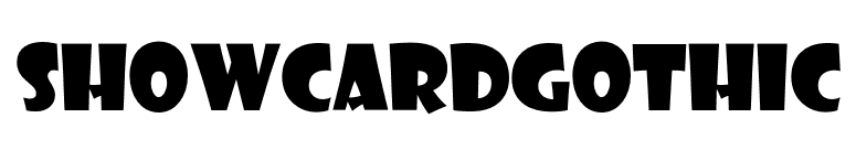 ShowcardGothic font preview