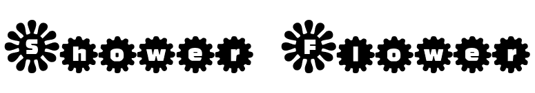 Shower Flower font preview