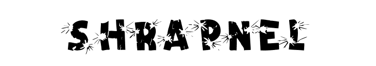 Shrapnel font preview