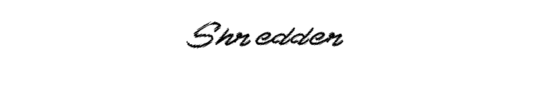 Shredder font preview