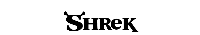 Shrek font preview