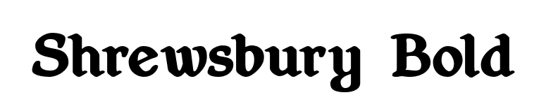 Shrewsbury Bold font preview