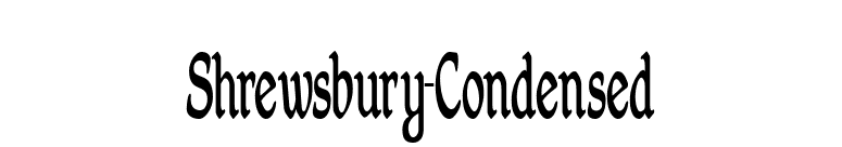 Shrewsbury-Condensed font preview