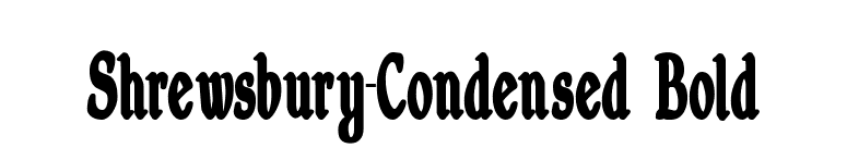 Shrewsbury-Condensed Bold font preview