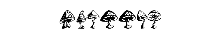Shrooms font preview