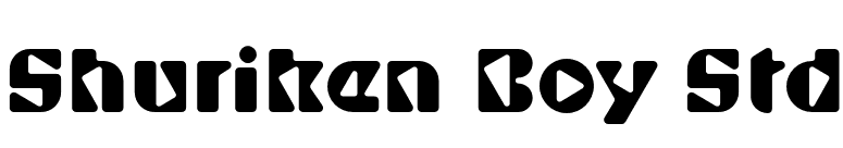 Shuriken Boy Std font preview