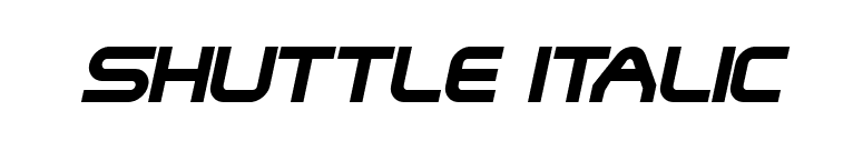 Shuttle Italic font preview