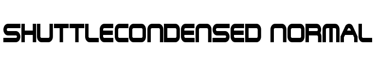 ShuttleCondensed Normal font preview