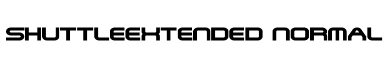 ShuttleExtended Normal font preview