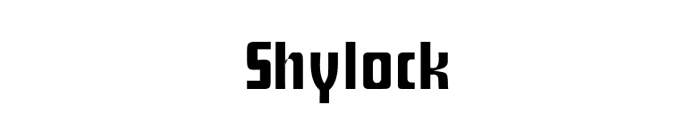 Shylock font preview