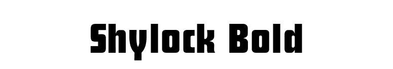 Shylock Bold font preview