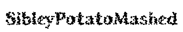 SibleyPotatoMashed font preview