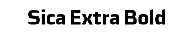 Sica Extra Bold font preview