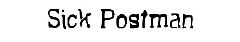 Sick Postman font preview