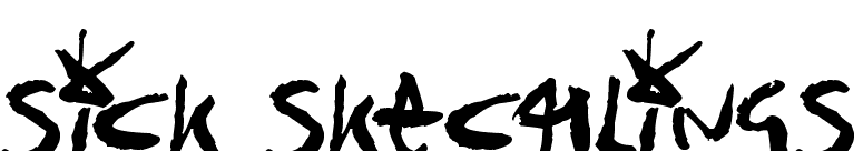 Sick Skechlings
 font preview