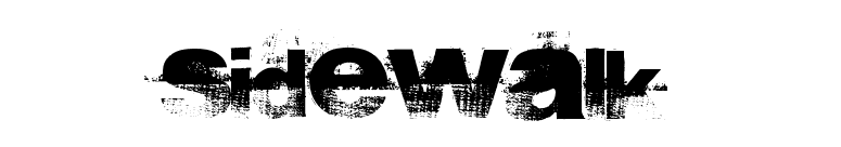 sidewalk font preview