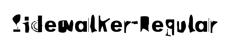 Sidewalker-Regular font preview