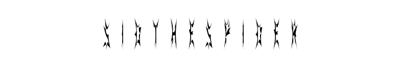 SidTheSpider font preview