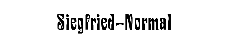 Siegfried-Normal font preview