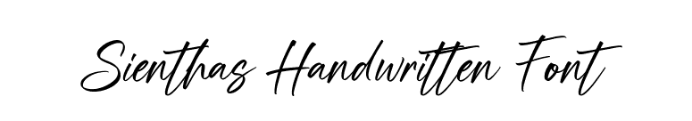 Sienthas Handwritten Font font preview